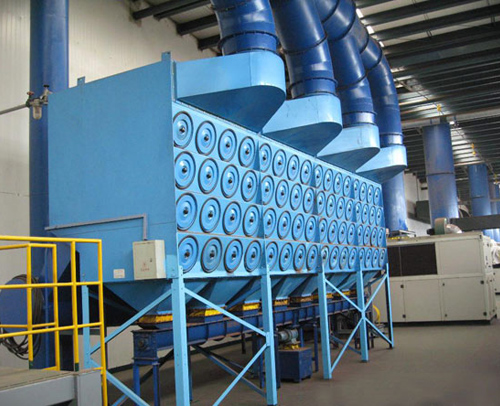 Combination filter cartridge dust collector